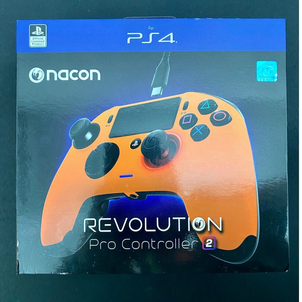 Orange Nacon Revolution Pro Controller 2 for PS4 W/ Box and Accessories